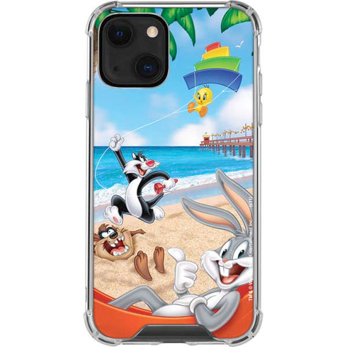 Looney Tunes Beach iPhone 14 Clear Case